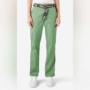 NWT Dickies Women's Relaxed Fit Carpenter Pants Green